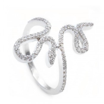 Sterling Silver Open End Ring SBGR00976