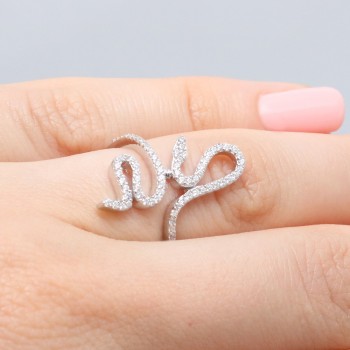 Sterling Silver Open End Ring SBGR00976