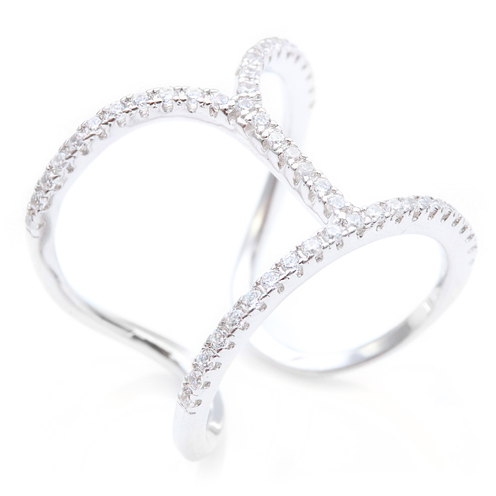 Sterling Silver Open End Ring SBGR00976