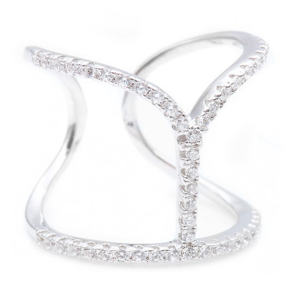 Sterling Silver Open End Ring SBGR00976