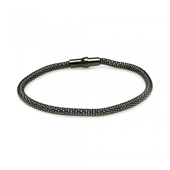 Sterling Silver Snake Scale Bracelet SITB00005BLK