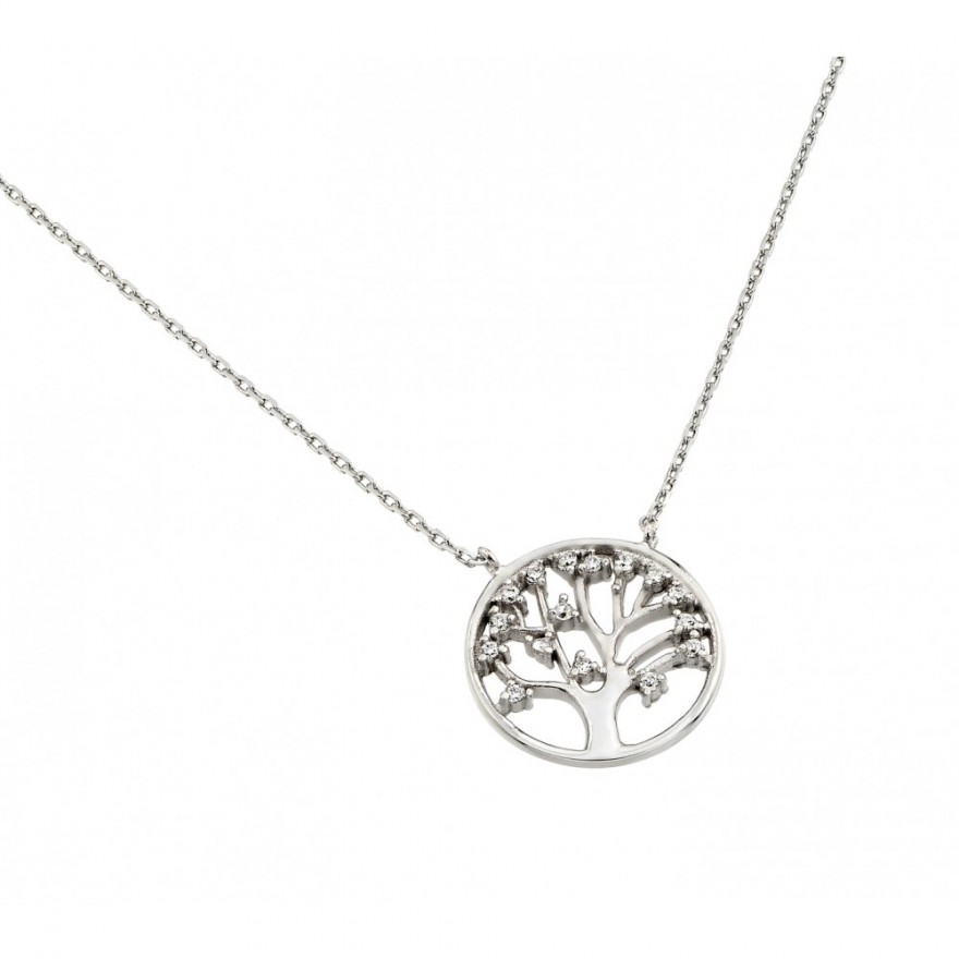 Sterling Silver Tree of Life Pendant Necklace SSTP01378