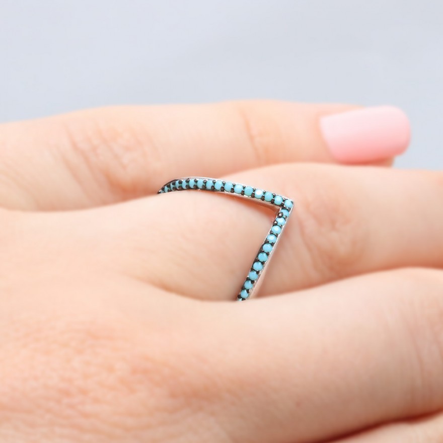 Turquoise Ring - SWCRSSTQADJ